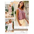 thumbnail image 5 of Eytino Women Tank Tops Summer Tank Tops for Women Loose Fit Pleated Scoop Neck Sleeveless Tops S-2XL, 5 of 8