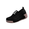 thumbnail image 7 of Taylonsss Women's Round Toe Lace-Up Wedge Heel Platforms Shoes with Soft Fabric and Cushioned Sole for Casual Wear Comfortable All-Day Walking Shoes, 7 of 7
