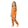 thumbnail image 5 of Family Halloween Pajama Set Long Sleeve Crew Neck, Soft Halloween Family Pajamas with Ghost Bicycle Print, Spooky Matching Halloween Pajamas Sleepwear, 5 of 7