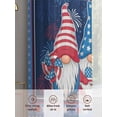 thumbnail image 5 of Independence Day Sheer Curtains 2 Panels Set Vintage Gnome USA Flag Fireworks Blue Red Stars Stripes Sheer Window Curtains Light Filtering Rod Pocket Voile Drapes for Bedroom Living Room 52"X108", 5 of 8