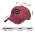 thumbnail image 5 of DouZhe Adjustable Washed Cotton Baseball Cap - Rainbow Lgbt Pride Prints Vintage Dad Hat Unisex Sports Caps (Red), 5 of 7