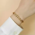thumbnail image 2 of 3MM/5MM Womens Bangle Gold Black Silver Rose Gold 316L Stainless Steel Bracelet, 2 of 5