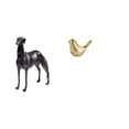 thumbnail image 1 of Estatua De Perro, Figura De Animal De Resina, Decoración Moderna Para El Hogar, Centro De Mesa, Escultura De Escritorio Para Sala De Estar, Hotel, Adorno Navideño De Pájaros Dorados, Estatua, 1 of 8