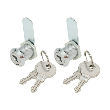 Unique Bargains Cam Locks RV Storage Lock with Keyed Alike 3/4 " Cylinder Fits 3/5 " Max Door Thickness for RV Compartment Camper Trailer Cabinet and Toolbox