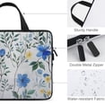 thumbnail image 3 of AWERP Spring Floral Blue and Yellow Watercolor Floral Farmhouse Flowers Laptop Bag Diving fabric Soft Carrying Travel Case (Idea) Tablet Cover Neoprene 13inch, 3 of 5