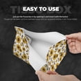 thumbnail image 5 of Picia Sunflowers and Bees Pattern Long Tissue Box Cover,PVC Leather Triangle Holder,Tissue Box Holder with Magnetic Bottom,Facial Paper Organizer Dispenser-7.9"X4.9"X4.5", 5 of 9
