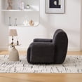 thumbnail image 5 of S-HOME Modern Chenille Oversized Sofa Chair with Ergonomic Design 42 Inch Deep Seat for  Living Room Bedroom or Dorms, Black, 5 of 10