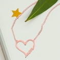 thumbnail image 3 of MOM Heart Necklace in Sterling silver. 14K yellow gold plated sterling silver, or 14K rose gold plated sterling silver, 3 of 4