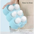 thumbnail image 4 of Moldes para helados sin BPA, 6 moldes para helados, moldes para paletas, moldes para paletas heladas, moldes para piruletas de hielo, mini molde para helado ABC para niños, bebés (azul-1) Ormromra Utensilios de Cocina, 4 of 5