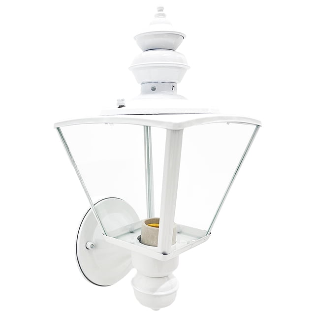 Lámpara De Pared Luz Ideal, Farol 4 Lados Blanco.