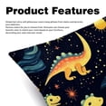 thumbnail image 2 of Starry Dinosaur Inserts Set - 2-Pack Decorative Pillows with Unique Patterns for Throw Pillow Covers for Home Decor, Sofa, Bed - Available in 16x16, 18x18 & 20x20, 2 of 6