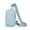 Light blue, variant on WKSCLPAI Crossbody Bag for Men and Women,Waterpoof Messenger Bag with Adjustable Shoulder Strap,Outdoor Stylish Leisure Shoulder Backpack,Clearance