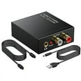 thumbnail image 1 of 192KHz Digital to Analog Audio Converter, Toslink Optical to 3.5mm Adapter for PS 4 HD DVD Home Theater System, 1 of 7