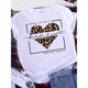 thumbnail image 2 of Brave Soul L-Camiseta blanca con letras Retro americanas para mujer, camiseta holgada de manga corta con cuello redondo, Top informal de talla grande de gran tamaño, 2 of 5