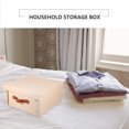 thumbnail image 1 of OULII 1Set Foldable Crates Khaki Environmentally Friendly Cardboard Paper Multi-functional Storage Bin for Adults, 1 of 8