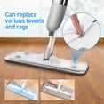 thumbnail image 3 of SHISUYAN Spray Mop Floor Cleaning Mop Flat Mop Refillable Rotatable Spray Mop with Replacement Pads, 3 of 9