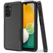 NIFFPD Samsung Galaxy A13 5G Case with Screen Protector Tough Rugged Shockproof Protective Phone Case for Galaxy A13 5G Black
