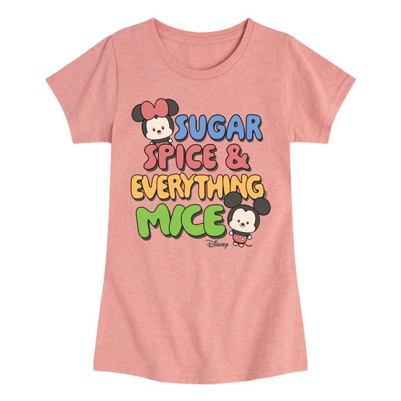 Disney - Everything Mice - Toddler & Youth Girls Short Sleeve Graphic T-Shirt