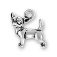 thumbnail image 1 of Sterling Silver 30" 1mm Box Chain 3D Detailed Chihuahua Dog Pendant Necklace, 1 of 2