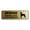 Brushed Gold, variant on Standard Beware Dog Will Bite Sign (White/Red) - Large