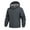 Gray Jacket for Men, variant on Men's Hooded Softshell Jacket Zippered Pocket Windproof Coat for Outdoor Hiking & Daily Wear Black S