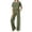 01 Green, variant on Women's 2 Piece Outfits, Color Block Crewneck T-Shirt with Wide Leg Pants Summer Going Out Lounge Matching Sets