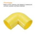 thumbnail image 4 of Conduit Coupler 90 Degree Elbow Fittings 20mm Yellow Change Direction Hose Electrical Conduit Pack of 20, 4 of 6