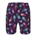 thumbnail image 3 of Pofeuu Peacock Feathers3 Prin Men's Swim Trunks Quick Dry Bathing Suit Swimming Board Shorts Mesh Lining Beach Swimwear-3X-Large, 3 of 6