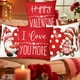 thumbnail image 1 of Juego de 4 Cojines Estampados para El Hogar, Ideales para El Día de San Valentín, Perfectos para Regalar a Tu Novia. Cojín para Sofá o Cama., 1 of 6