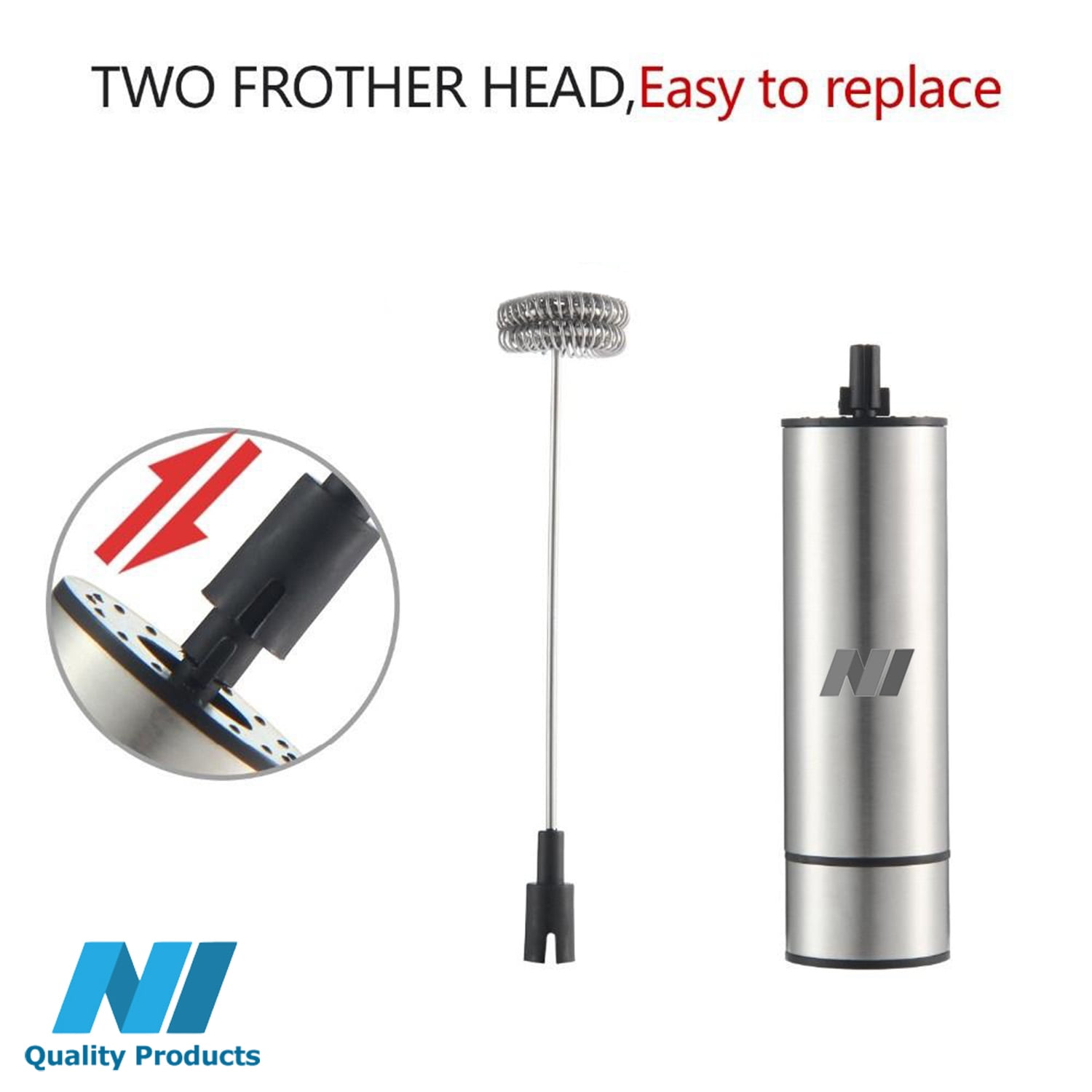 N1- Electric Milk Frother Powerful 22000 RPM Motor, High Quality