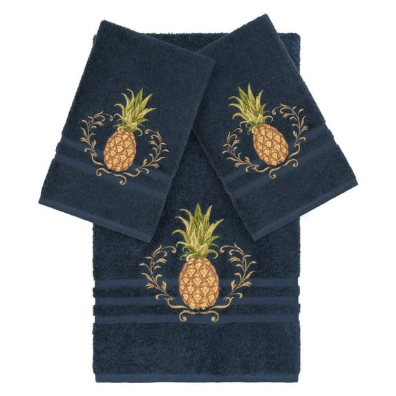Linum Home Textiles Welcome Turkish Cotton Embellished Towel Set