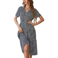 thumbnail image 3 of Vestido casual de verano para mujer, vestido de verano con escote en V profundo para mujer Vestido de verano con escote en V profundo para mujer Durabilidad probada en el tiempo, 3 of 6