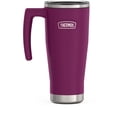 thumbnail image 2 of Thermos 18oz Stainless Steel Vacuum Insulated Travel Mug w/ Slide Lock Lid, Berry, 2 of 5