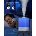 thumbnail image 3 of Esemoil - Humidificadores inteligentes para recámara, habitación grande, humidificadores de niebla fría para bebé, relleno superior de 3.5 L y difusor ultrasónico de aire de 28 dB silencioso, 40 H con, 3 of 5