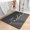 Noir, variante sur Tapis de Bain Absorbant 16x24 Pouces Séchage Rapide Ultra Mince Lavable Profil Bas Tapis Antidérapant pour Douche Évier Toilette Bleu Parfait pour Salles de Bain Modernes