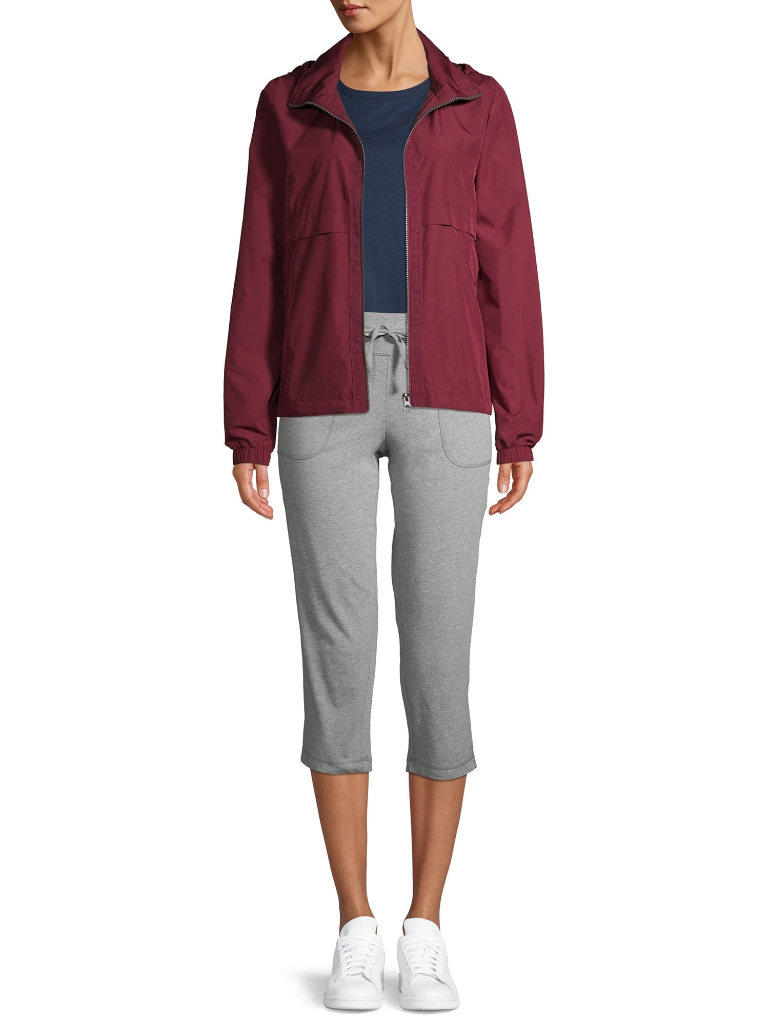 Athletic Work Women's Athleisure Knit Capri Pants Gray ...