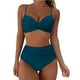 thumbnail image 1 of Gibobby Bañador de Bikini Bikini de cintura alta para mujer, bañador Sexy de realce de dos piezas, traje de baño Vintage de dos piezas, conjunto de Bikin(Marina,M), 1 of 5