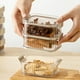 thumbnail image 5 of Recipientes apilables transparentes para especias | Juego de 5 frascos sellados de plástico PET de grado alimenticio para organizar la despensa | Frijoles, frutos secos y condimentos, 5 of 7