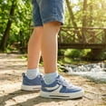 thumbnail image 5 of STQ KIDS Toddler Wide Toe Box Sneakers Classic Boys Girls Shoes | Non Slip,Lightweight,Walking,School,Zero Drop,Retro Blue T10, 5 of 8