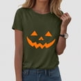 thumbnail image 2 of TOWED22 Funny Halloween T Shirts for Women Graphic Tees Vintage Cute Print Tee Holiday Tops(AG,M), 2 of 5