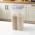 thumbnail image 4 of Cereal Food Storage Container, Kitchen Cereal Storage Containers with Airtight Kitchen Food Lids and Compartments Storage Container Ideal for Cereal Candy Snacks, 4 of 6