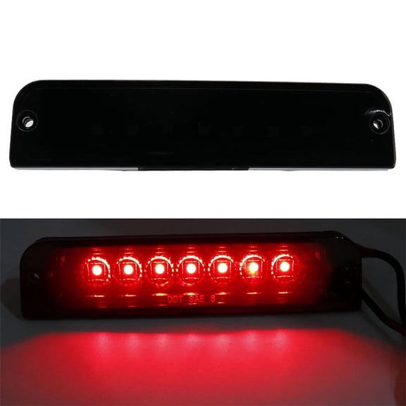LED Smoked 3rd Brake Tail Light Rear Lamp Lens For Jeep Wrangler TJ 1997-2006