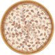 thumbnail image 1 of Round Rattan Tray with Mother of Pearl Inlay, Rattan Serving Tray with Wooden Bottom, Decorative Wicker Basket, 1 of 5