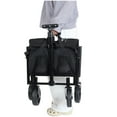 thumbnail image 3 of Collapsible Wagon Cart with Expandable Space, Foldable Wagon with All-Terrain Wheels, Heavy Duty Utility Cart for Grocery Camping Shopping, Black, 3 of 9
