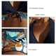 thumbnail image 4 of Traje de baño para mujer, 2 piezas, cintura alta, cuello halter, espalda descubierta, almohadilla para el pecho, traje de baño, traje de baño, bikini negro M, 4 of 5