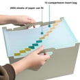 thumbnail image 4 of Desiderio 1 pieza de carpeta vertical para órganos, bolsa para órganos tipo inglete, bolsa de almacenamiento retráctil multicapa, gris, 4 of 5