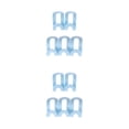 thumbnail image 1 of bedienty 5pcs Multi -function Wardrobe Space -saving Hanger Hook Coat Hook Plastic Closet Stack Hanger Rack Storage Wardrobe Organizer Blue 2Set, 1 of 6