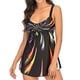 thumbnail image 1 of Traje de baño con falda y chaleco con estampado en color elegante para mujer Traje de baño de talla grande para mujer Bikini dividido OAVQHLG3B Store  lin121212, 1 of 4