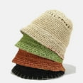 thumbnail image 2 of CoCopeaunts Sun Hat for Women Wide Brim Fishing Hats Cute Bucket Hat Outdoor Beach Hat Handmade Woven Cap 2023, 2 of 5
