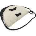 thumbnail image 3 of Big Girls Straw Crossbody Weave Purse Women Medium Size Cute Bow Handbags Kids Little Princess Black Novelty Shoulder Drawstring Bag, 3 of 4